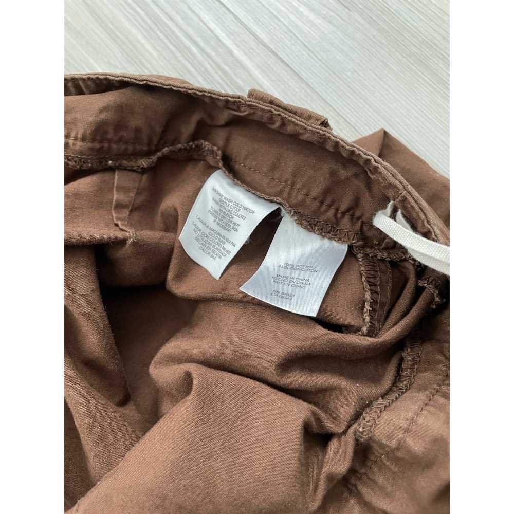 Jones New York Women's Chocolate Brown Cargo Pants Size 8 Y2K Grunge - Picture 4 of 6